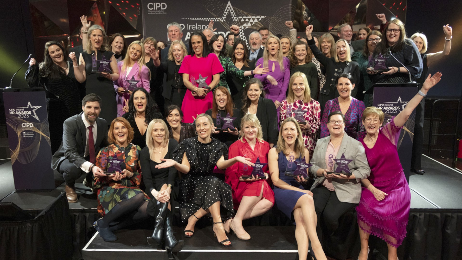 Group of people who attended CIPD IReland HR Awards