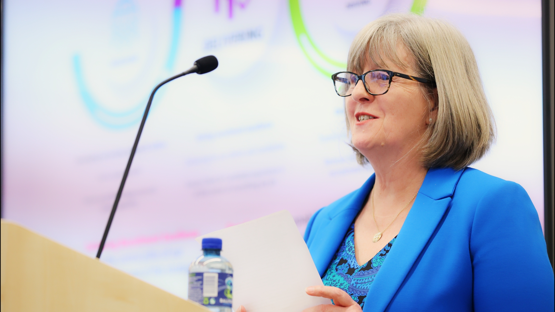 Margaret McCabe presenting at Nua26 launch