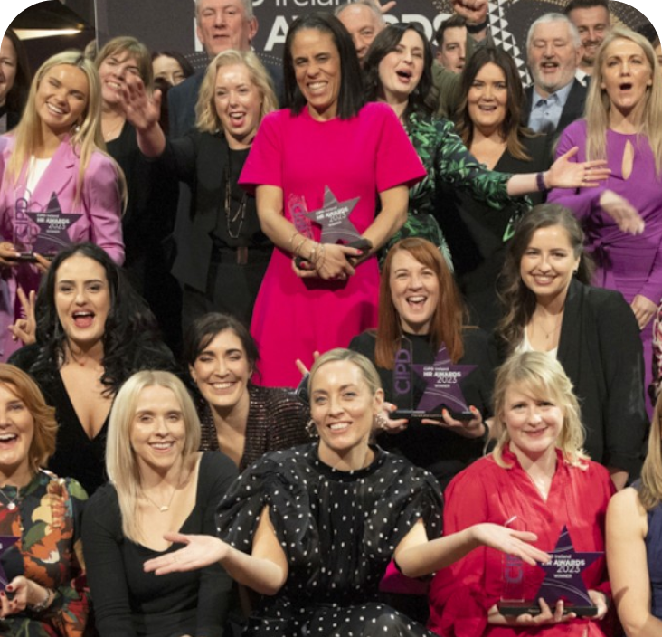 Large group at CIPD Ireland HR Awards