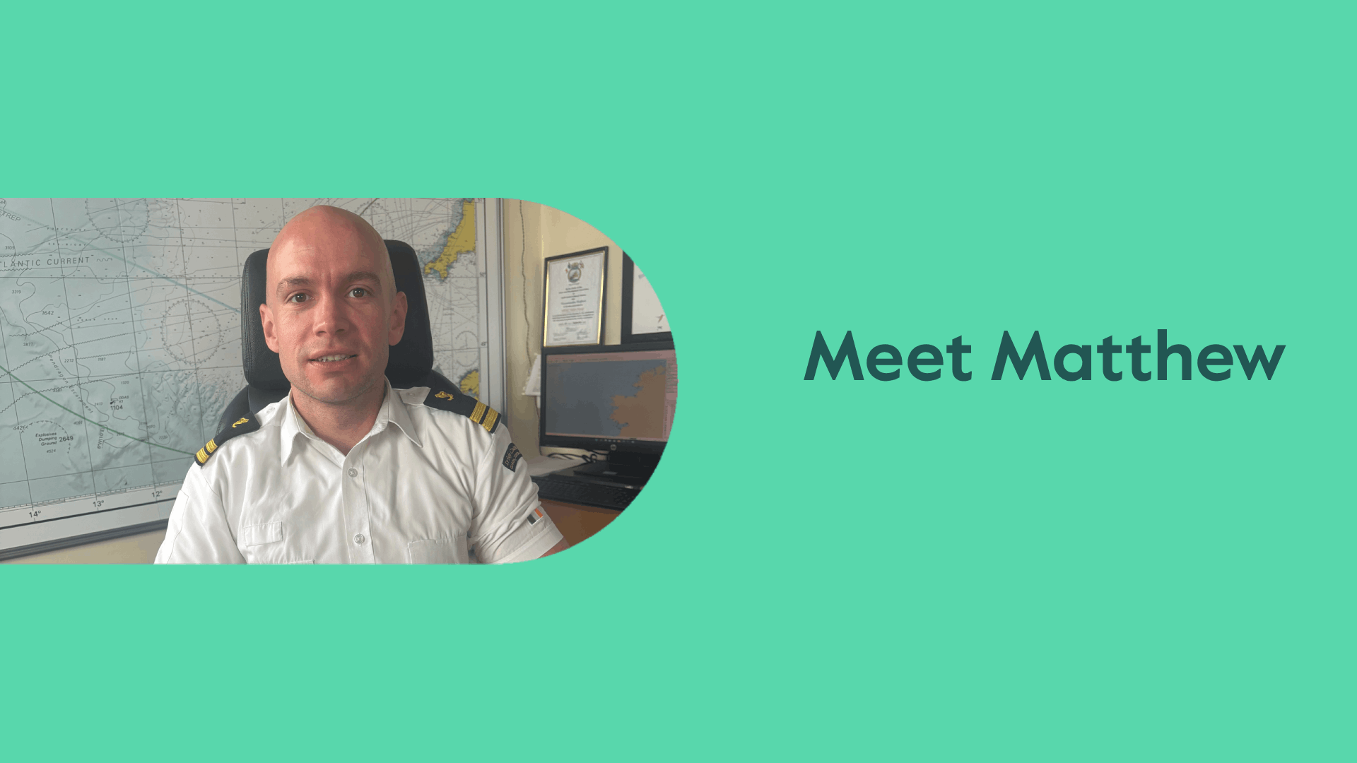 Matthew watch officer with the Irish Coast Guard